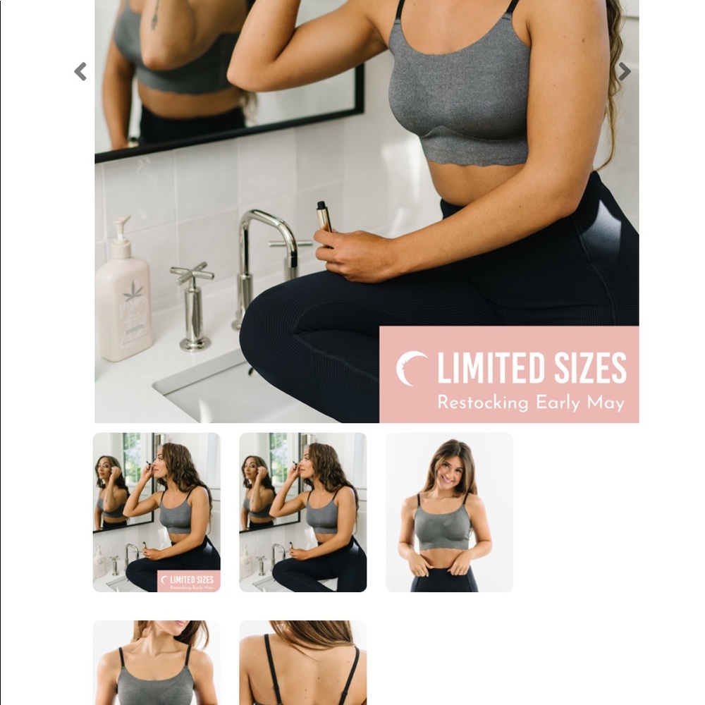 Zyia Charcoal Straps Comfort Bra